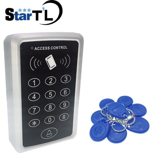 Free shipping 10 rfid tag+RFID Proximity Card Access Control System RFID/EM Keypad Card Access Control Door Opener