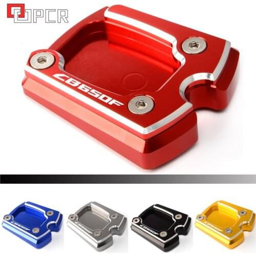 Motorcycle CNC Side Stand Enlarger Plate kickstand extension pad For Honda CB650F 2015 2016 2017 2018 cb 650F