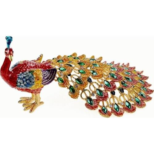 FLETCHER Brand Metal material hand colorful painting with diamonds valuable ornament for home decor