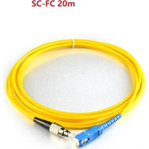 20m SC-FC Duplex Single Mode Fibre Patch Cord Fiber Cable Jumper