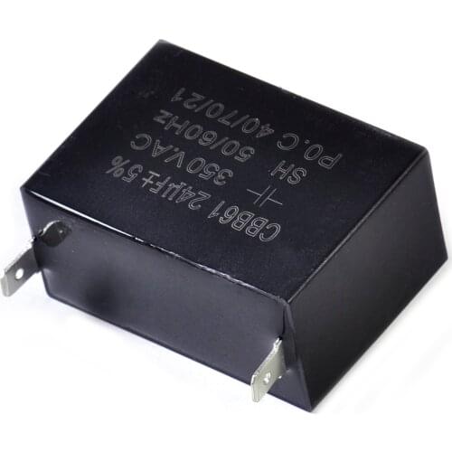 DWCX High Performance CBB61 24uF Small Gasoline Generator Capacitor 350 VAC 50 For Ceiling Fan Motor Pump Start-up and Operation