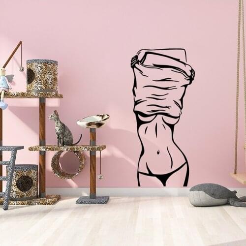 Naked Woman Wall Art Sticker Modern Wall Decals Quotes Vinyls Stickers Living Room Children Room Vinyl Art Decals