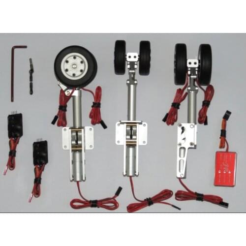 JP Hobby 12kgs Metal Landing Gear Twin Brake Wheel For RC Airliner Airbus Plane