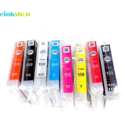 Einkshop New 159 compatible for epson T1590 - T1599 Ink Cartridge for Epson R2000 R2000S Ink Cartridge R2000 A3 Printer