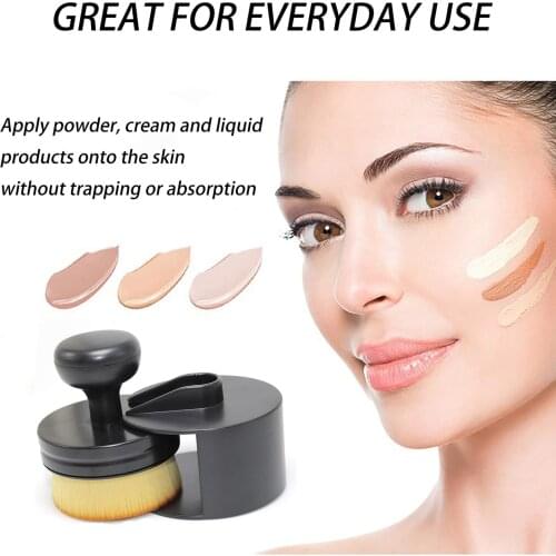 Foundation Makeup Brush Travel Kabuki Foundation Brush for Face & Body Large Full Coverage Makeup Brushes for Blending Liquid