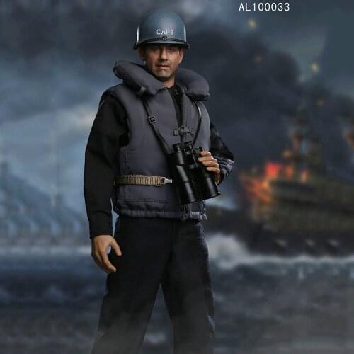 Collectible AL100033 Alert Line 1/6 Scale U.S. Navy Destroyer Commander 12" Full Set Male Soldier Action Figure Model for Fans