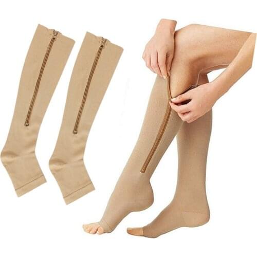 Zipper Compression Sock Sports Pressure Socks Compression Zip Socks Wholesale Drop Shipping