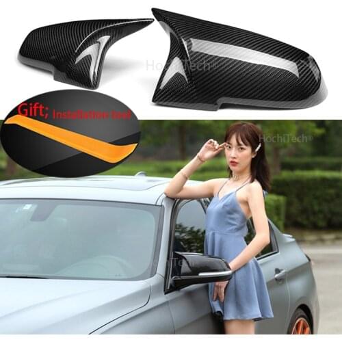 1 Pair Rearview Mirror Cover Cap Mirror Housing Cover Rearview Cap For BMW 220i 328i 420i F20 F21 F22 F30 F32 F33 F36 X1 E84