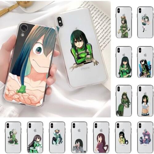 MaiYaCa Tsuyu Asui Boku no hero academia Phone Case for iPhone 11 12 pro XS MAX 8 7 6 6S Plus X 5S SE 2020 XR case