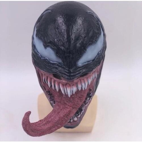 Venom 2 Mask Cosplay Re-link 4 Hero Head Set Halloween Horror Hero Anti-thysthead Anime Cosplay Mask Halloween Mouth Mask