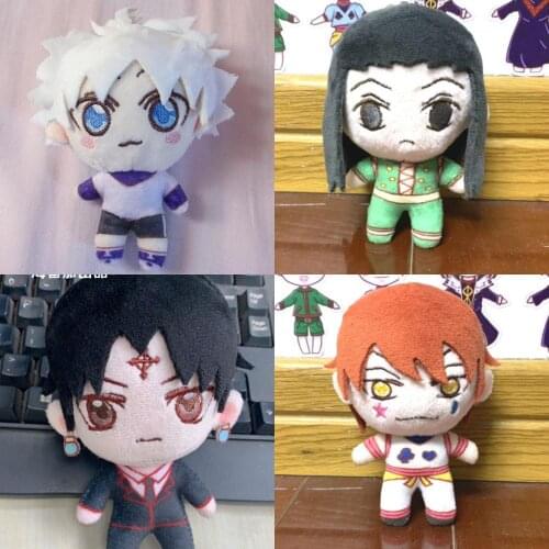 Anime HUNTER × HUNTER Killua Zoldyck Cute Cosplay Plush Mini Doll Cushion Keychain Cartoon Toys Key Rings Christmas Gifts 13cm