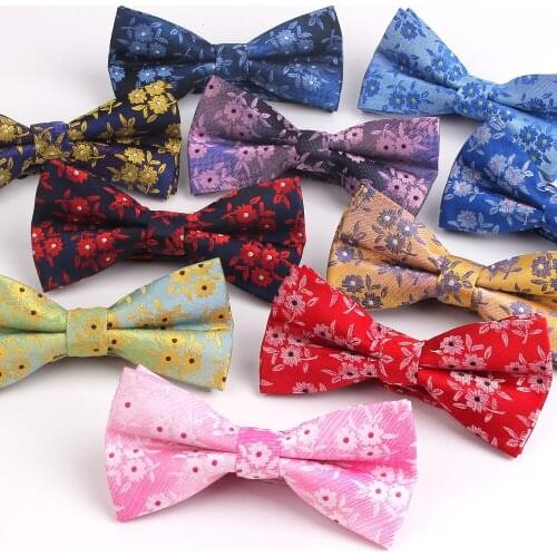 Fashion Men Bow Tie Classic Bowtie For Men Business Wedding Adult Floral Bow Ties Butterfly Suits Cravats Jacquard Woven Bowties