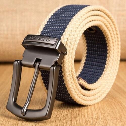 Outdoor Military Tactical Long Belt Men Canvas Belts for Jeans Male Casual Metal Pin Detachable Buckle Straps Belt Ceintures