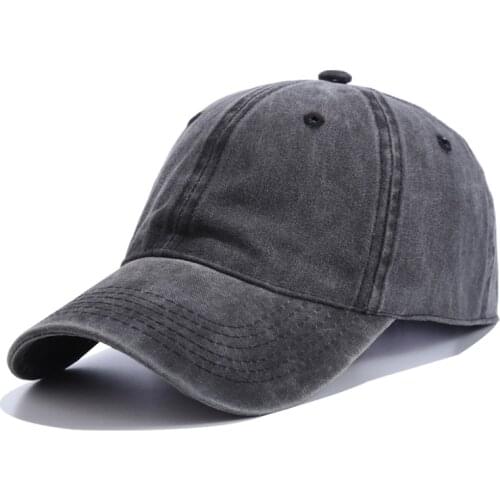 2020 new Plain dyed sand washed 100% soft cotton cap blank baseball caps dad hat no embroidery mens cap hat for men and women