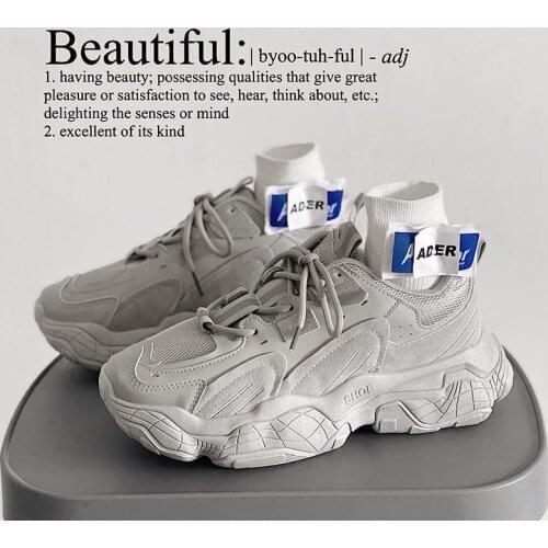 2021 New Mens Shoes Korean Version of The Fashion Father Shoe Mens Original Sufeng Sports Shoe Port Wind Leisure Tide Shoes