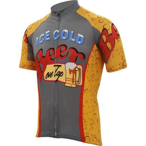 Classical NEW 2017 Man Beer pro Bike Team Cycling Jersey Breathable Customized wholsale