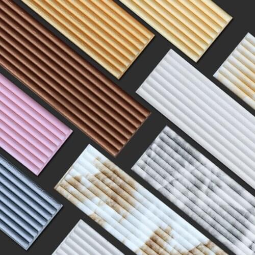 New 3D Foam Muur Taille Lijn 230Cm Decor Muursticker Waterdichte Zelfklevende Grens Top Hoek Lijn Diy muur Rand Strip