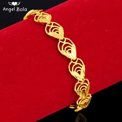 Muslim New Fashion Water Drop Luxury Gold Jewelry Women Charm Bracelet Islamic Dress Bracelet Arab Middle East Wedding Gift