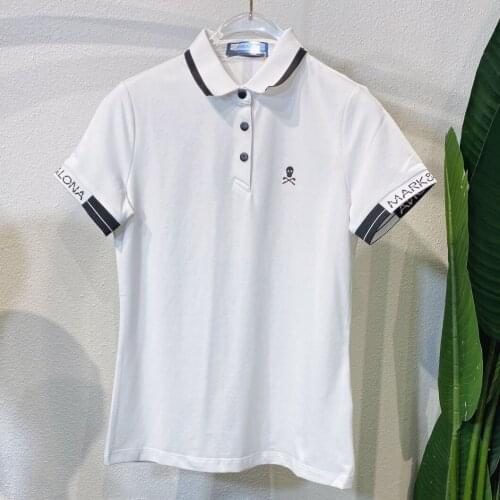New 2021 MARK-LONA Ladies Fashion Golf Clothing Sports Polo-Shirt Summer Womens Golf Short Sleeves