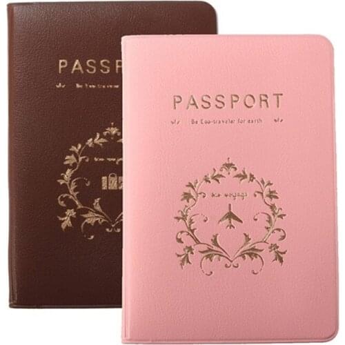 Passport Holder Cover Brand Women Men Pu Leather Id Card Bag Passport Pouch Package Passport Cover Travel Passport Bag
