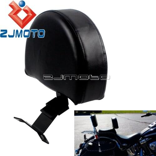 Plug-in Driver Backrest For Harley Softail FLST Heritage Classic 2018+ Bikes w/ Stock Seat EZ ON/OFF Driver Backrest Pad Cushion