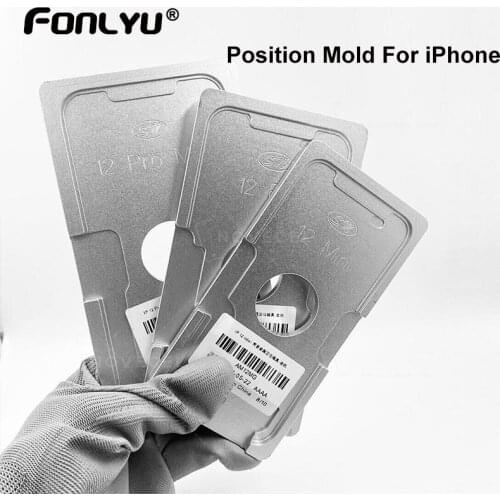 Position Mold For iPhone 11 12 pro X XS XR XSmax LCD Outer Glass Screen Laminating UV Glue Alignment Laminator Metal Mould