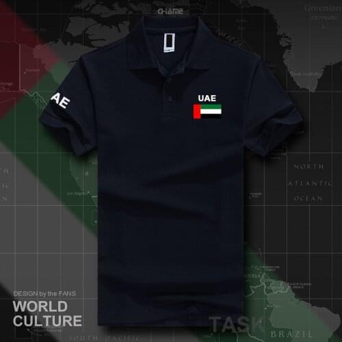 United Arab Emirates polo shirts men short sleeve white brands printed for country 2017 cotton nation team flag new fash ARE UAE