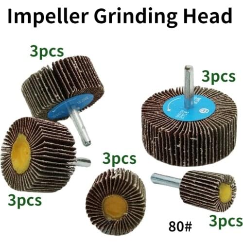 Impeller Polishing Grinding Head/ Cylindrical Impeller Polishing Grinding Head/ Impeller Emery Cloth Wheel/Metal Rust Removal