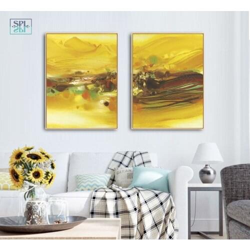 SPLSPL Unframed Canvas Painting Gold Luxury Art Canvas Print Poster Abstract Stereoscopic Line Nordic Wall Picture Decoration