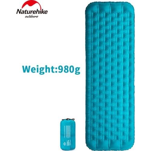 Naturehike Camping Mat 20D Inflatable Ultralight Sleeping Pad Thickened 9cm Mat TPU Waterproof 3D Egg Trough Outdoor Camping Mat