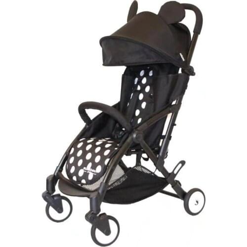 High LandscapeBaby Cart Stroller Can Sit and Lie Down Four-wheel Suspension Folding Light