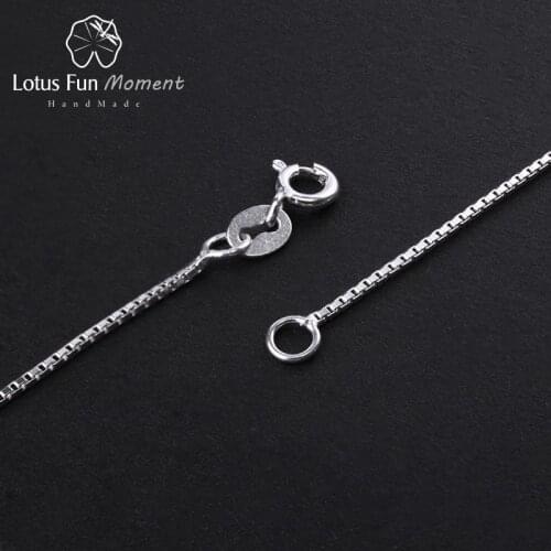 Lotus Fun Moment Real 925 Sterling Silver Fashion Jewelry High Quality Classic Design Box Necklace Chain Women Acessorio Collier