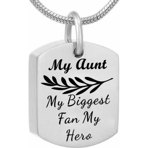 Stainless Steel Cremation Jewelry Urn Necklace with Olive Branch Urn pendant Memorial Keepsake Ashes Holder square Pendant