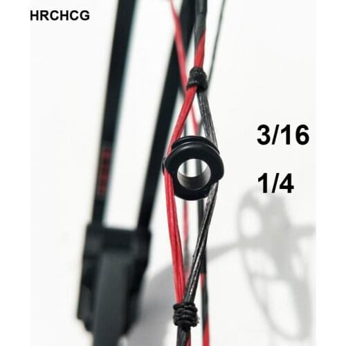 3pcs /lot Archery Compound Bow Peep Sight 1/4 3/16 inch Hunting Bow Sight Accessories Black Metal Target Sight Adult Youth