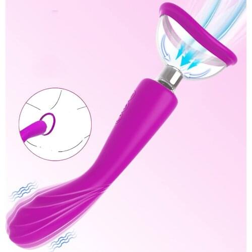 3 in 1 Automatic Pump Clitoral Vibrator Nipple Sucker G Spot with 7 Vibration for Nipple Stimulation Sex Toys for Women Couples