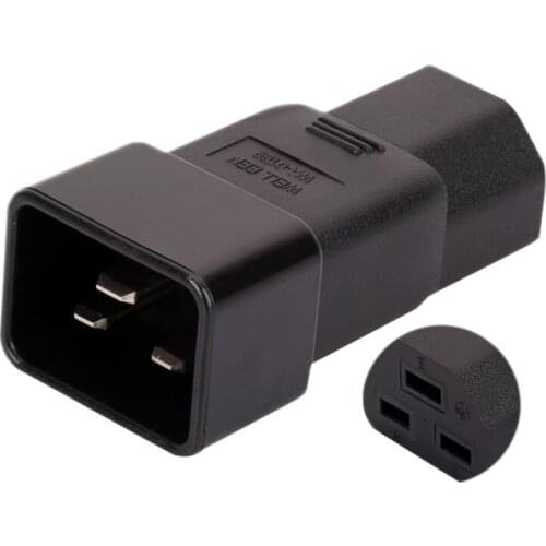 IEC 320 C20 to C21 AC Adapter, IEC 20A to 10A,16A to 10A AC Converter,C21 to C20 Power Connector for PUD UPS