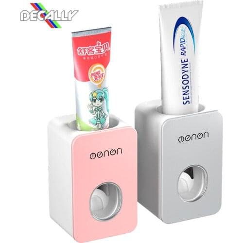 Bathroom Accessories Automatic Toothpaste Dispenser Wall Mounted Stand Home Dust-Proof Toothpaste Lazy Dispenser