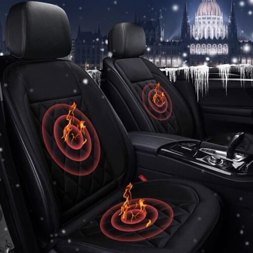 Heated Car Seat Cover Universal Seat Cushion Seat Covers Autumn and Winter Heater Seat Heating Pads for Toyota BMW Kia Mazda