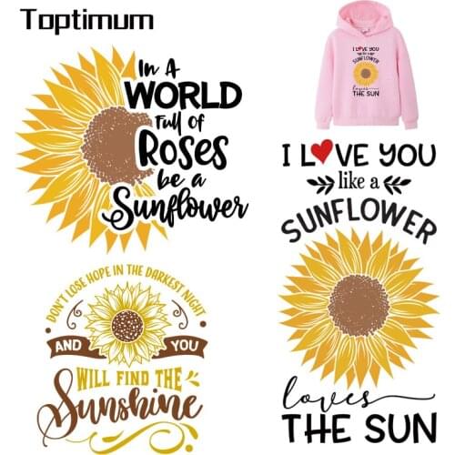 Flower Clothing Patches Washable Iron On Heat Transfer Fashion Diy Accessory Stickers Iron Sticker For Clothing Decoration Set