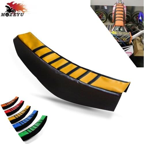 For YAMAHA YZ85 YZ125 YZ250 YZ250F YZ400F YZ426F YZ450F WR250F WR450F Motorcycle Rubber Striped Soft-Grip Gripper Seat Cover