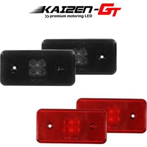 Amber & Red LED Replace Car Front & Rear Side Marker Lights For 2002-2014 Mercedes W463 G-Class G500 G550 G55 Side Fender Lights
