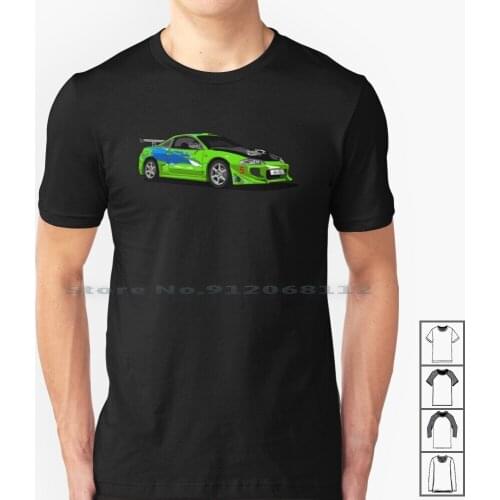 Fast And Furious T Shirt 100% Cotton Mitsubishi Fast And Furious Fnf Paul Walker Vin Jdm Japanese Ricer Slammed Stanced Static