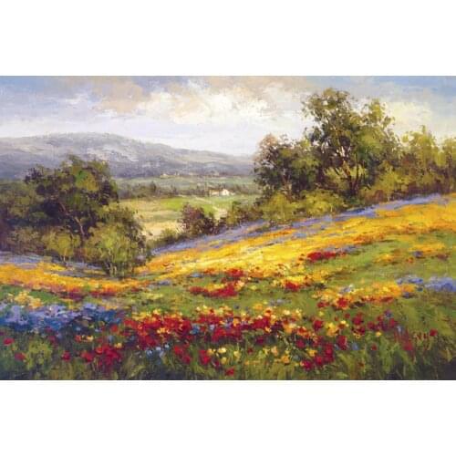 Canvas art Colorful Landscapes oil Paintings impressionism Campo Di Fiore I modern Hand painted artwork for home decor