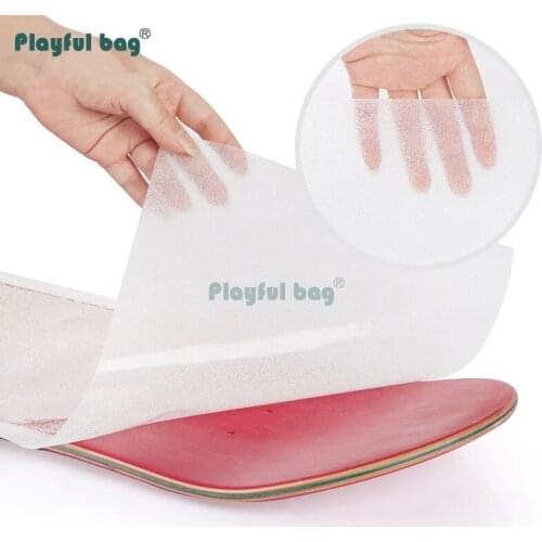 Playful Bag Longboard transparent sandpaper 115x27cm Skateboard DIY sandpaper Skating sport accessory AMB40