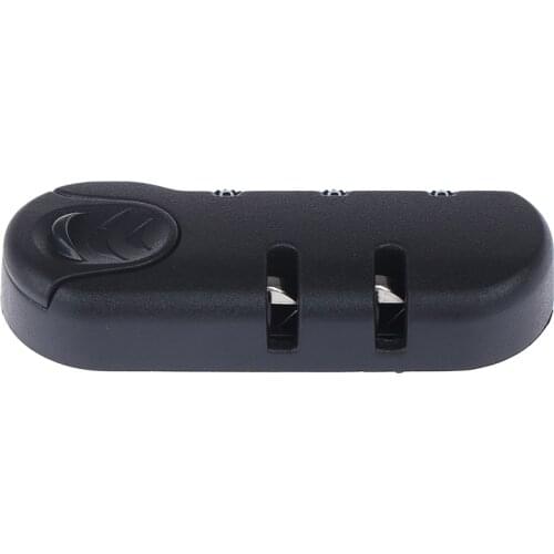 1pc 3 Digit Luggage Combination Padlock 8.3x3.2cm Black Suitcase Travel Bag Code Locks bag accessories Easy to Use