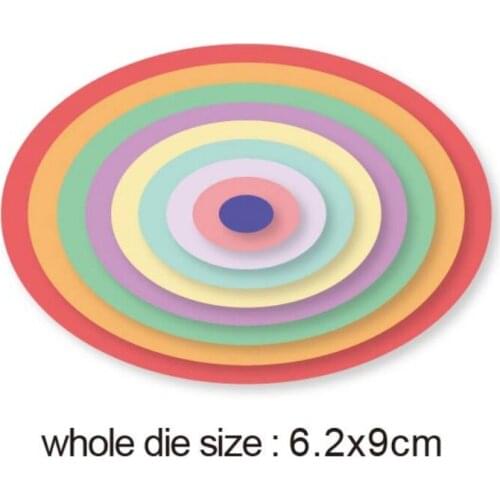 Metal cutting dies Layer oval frame 2020 new cut die mold Scrapbook paper craft knife mould blade punch stencils dies