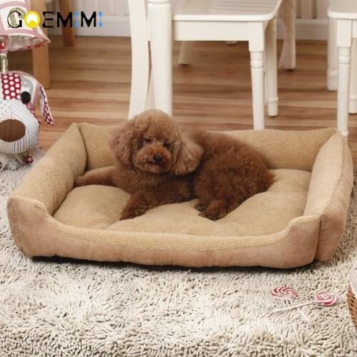 Dog Soft Bed Mat Kennel Dog Puppy Warm Bed Plush Cozy Nest For Small Medium Large Dog House Pad Warm Winter dogs beds nest