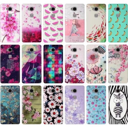 Soft Silicone Case for Huawei Honor 5X KIW-L21 Phone Case Back Cover For Huawei honor5 X X5 GR5 Printing Pattern Shells Honor 5x