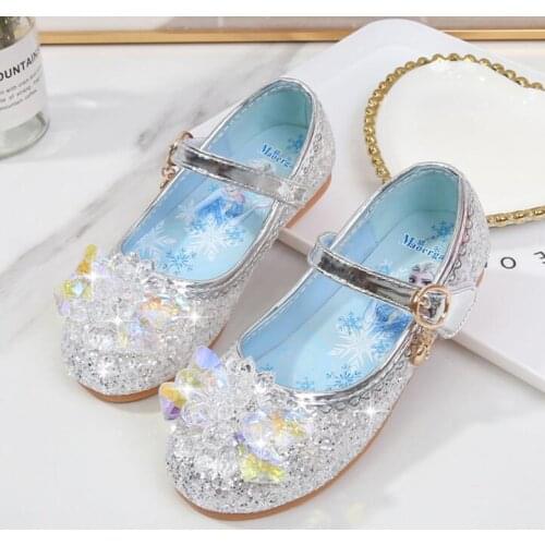 New Children Shoes Girls Princess Dance Sandals for Girls Kids Shoes Glitter Soft Leather Fashion Party Dress Wedding Shoes