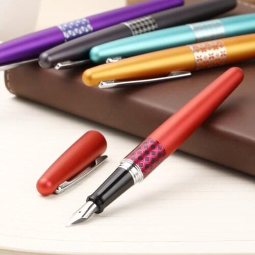 2017 new pilot FP-MR3 88g metropolitan fp88g mr3 metal fountain pen multicolor F M nib 0.5 0.7mm red green purple golden gray